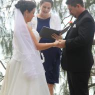 Beach Wedding, June 2013, Cairns Civil Marriage Celebrant, Melanie Serafin