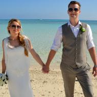 Tina and Mike, Sandy Cay, September 2013, Cairns Civil Marriage Celebrant, Melanie Serafin