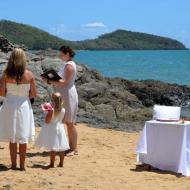 Beach Wedding Arrangement, Palm Cove, Cairns Civil Marriage Celebrant, Melanie Serafin