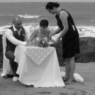 Signing at Palm Cove Wedding, June 2013, Cairns Civil Marriage Celebrant, Melanie Serafin